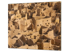 Glass Cutting Board and Worktop Saver 60D12: Ancient city