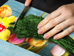 Cubierta para placa de inducción 60D06A: Tulipanes de colores 2