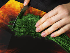 Tempered Glass Cutting Board and Worktop Saver D03 Fire Series: Fire 4