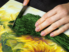Glass Cutting Board and Worktop Saver D06 Flowers Series: Sunflower 6