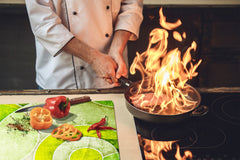 Schneidbrett aus Hartglas und schützende Arbeitsoberfläche D01 Abstract Series: Texture 146