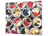 Tempered GLASS Cutting Board 60D16: Yogurt dessert
