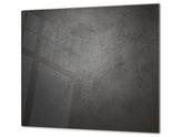 Tempered GLASS Kitchen Board – Impact & Scratch Resistant D10B Textures Series B: Dark Concrete