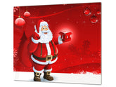 CUTTING BOARD and Cooktop Cover ;D20 Christmas Series: Red santa claus
