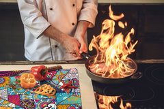 Glass stove top 60D21: Colorful mosaic 3