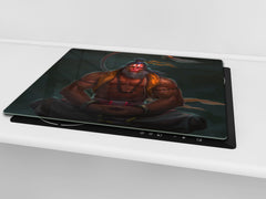 Tabla de cortar - Cubierta de la placa de inducción D04 Serie Bebidas: Cerezas 7