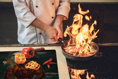 Tabla de cortar - Cubierta de la placa de inducción D04 Serie Bebidas: Cerezas 7