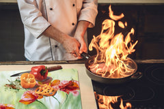 Induction Cooktop cover 60D06A: Poppies 2