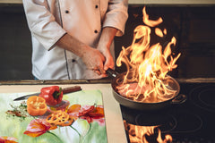 GIGANTE Copri-piano cottura a induzione; Serie di fiori DD06A: Papaveri 2