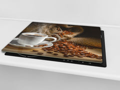 KITCHEN BOARD & Induction Cooktop Cover D05 Coffee Series: Coffee 95