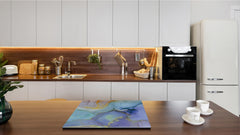 Chopping Board - Worktop saver and Pastry Board - Glass Cutting Board D23 Colourful abstractions: Colorful abstraction 1