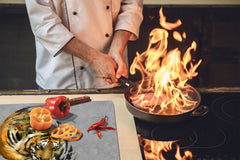 Tempered GLASS Cutting Board 60D01: Tiger