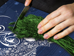 CUTTING BOARD and Cooktop Cover ;D20 Christmas Series: White angel