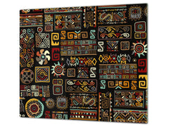 Glass Cutting Board 60D15: Egyptian symbols 2