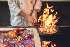 Placa de cocina de cristal 60D21: Mosaico 2