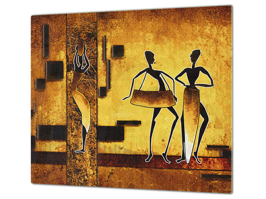 Glass Cutting Board 60D15: Egyptian figures