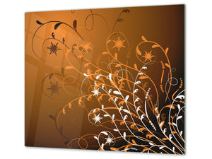 Tempered GLASS Cutting Board D01 Abstract Series: Abstract Art 4