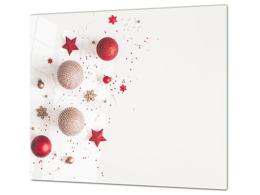 Cubre vitro resistente a golpes y arañazos ; Serie Navidad D20 Bolas de navidad y estrellas