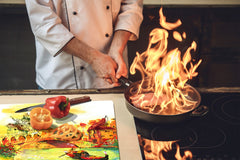 UNIQUE Tempered GLASS Kitchen Board 60D05A: Venice 1