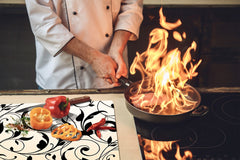 Arbeitsplattenschoner 60D06B: Blumenmuster