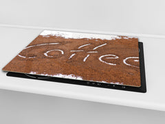 KITCHEN BOARD & Induction Cooktop Cover D05 Coffee Series: Coffee 141