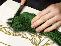 Cubre vitro resistente a golpes y arañazos ; Serie Navidad D20 Ángel de oro