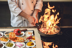 Tempered GLASS Cutting Board 60D16: Seafood 1