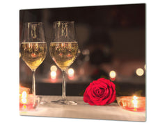 Induktionskochfeldabdeckung 60D04: Champagner für zwei