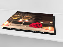 Induktionskochfeldabdeckung 60D04: Champagner für zwei