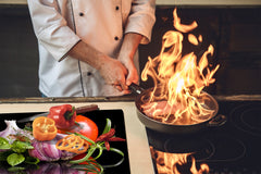 KITCHEN BOARD & Induction Cooktop Cover D07 Fruits and vegetables: Garlic