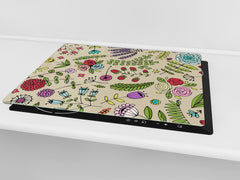 Worktop Saver 60D06B: Colorful flowers