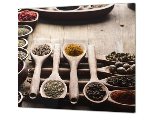 Induction Cooktop Cover Kitchen Board 60D03B: Mosaic with spices 8