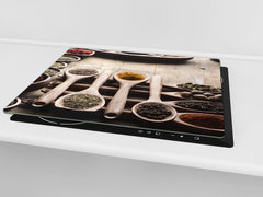 Induction Cooktop Cover Kitchen Board 60D03B: Mosaic with spices 8