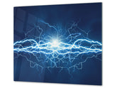 Tempered GLASS Cutting Board D01 Abstract Series: Electricity