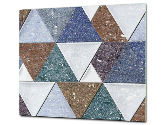 TEMPERED GLASS CHOPPING BOARD – Glass Cutting Board and Worktop Saver D26 Textures and tiles 2 Series: Colourful tiles