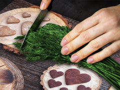 TEMPERED GLASS CHOPPING BOARD 60D13: Cookies hearts