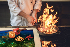 Panneau de cuisine en verre trempé D09 Autre: Cosmos 9