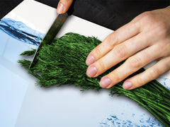 CUTTING BOARD and Cooktop Cover - Impact & Shatter Resistant Glass D02 Water Series: Water 4