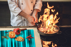 Planche à découper en verre trempé D01 Série Abstract: Texture 53