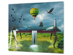 Glass Pastry Board 60D18: World