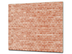 KITCHEN BOARD & Induction Cooktop Cover – Glass Pastry Board D25 Textures and tiles 1 Series: Vintage red brick texture