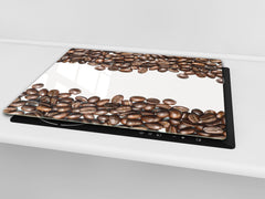 KITCHEN BOARD & Induction Cooktop Cover D05 Coffee Series: Coffee 118
