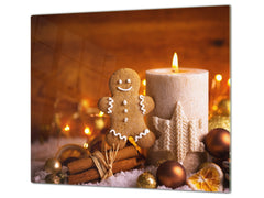 Cubre vitro resistente a golpes y arañazos ; Serie Navidad D20 Decoración de pan de jengibre