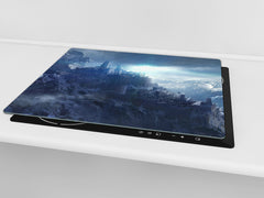 Glass Pastry Board 60D18: Dark castle