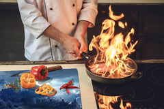 Glass Pastry Board 60D18: Dark castle