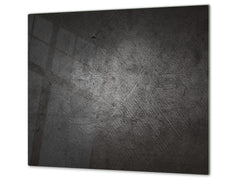 Tempered GLASS Kitchen Board – Impact & Scratch Resistant D10B Textures Series B: Raw Concrete