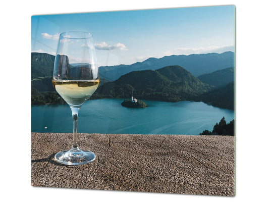 Induction Cooktop Cover 60D04: A glass of wine 1