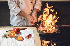 Tempered GLASS Kitchen Board – Impact & Scratch Resistant D10B Textures Series B: Texture 46