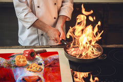 Induction Cooktop Cover –Shatter Resistant Glass Kitchen Board – Hob cover; MEASURES: SINGLE: 60 x 52 cm (23,62” x 20,47”); DOUBLE: 30 x 52 cm (11,81” x 20,47”); D32 Paintings Series: Pastel cow