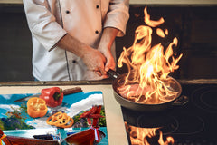 Tabla de cortar y repostería 60D08: Paisaje de Tailandia